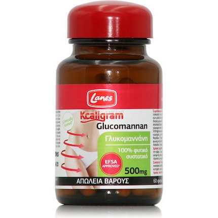 Lanes Kcaligram Glucomannan 500 мг для контроля веса - 60 капсул Lane’S 
Lanes Kcaligram Glucomannan 500 мг для контроля веса - 60 капсул Lane’S