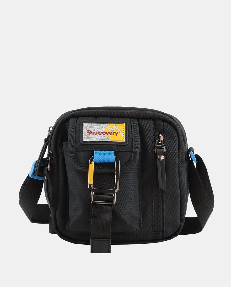 Миниатюрная черная сумка через плечо из переработанного полиэстера с передним карманом Discovery, черный
Миниатюрная черная сумка через плечо из переработанного полиэстера с передним карманом Discovery, черный
