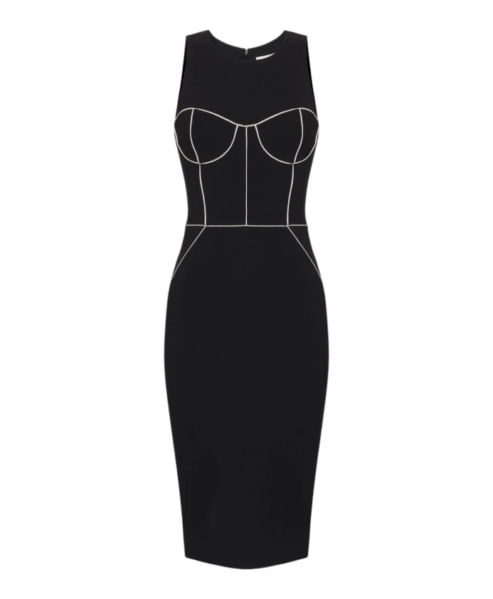 Платье-Футляр Elisabetta Franchi, черный
Платье-Футляр Elisabetta Franchi, черный