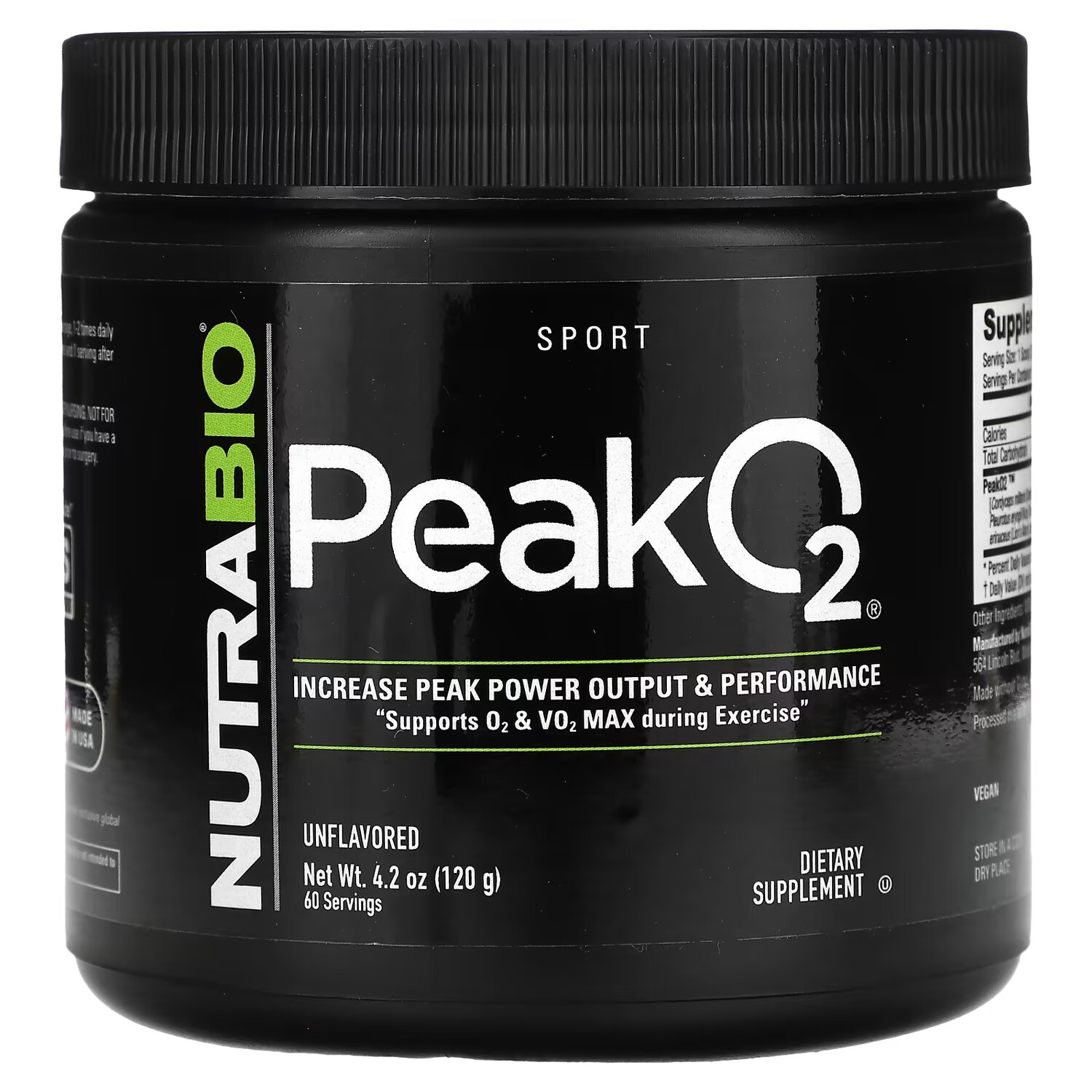 Добавка NutraBio Peak O2, 120 г
Добавка NutraBio Peak O2, 120 г