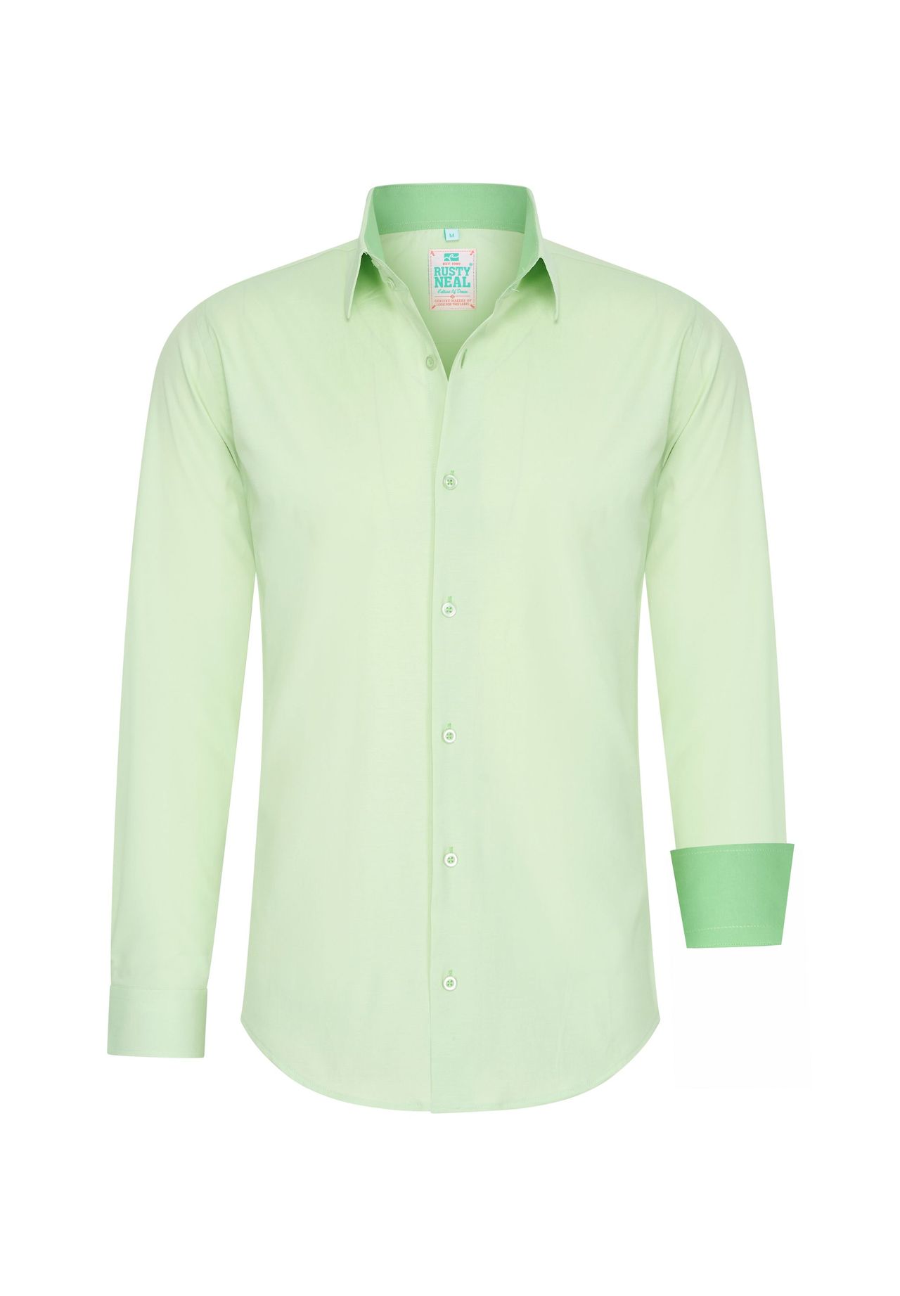 Рубашка с контрастным внутренним воротником RUSTY NEAL, зеленый
Рубашка с контрастным внутренним воротником RUSTY NEAL, зеленый