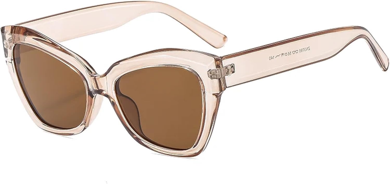 Солнцезащитные очки с защитой от УФ-излучения UV400 | Толстая оправа "кошачий глаз" | Для женщин и мужчин, для занятий спортом на открытом воздухе и вождения DSVIGF, Champagne
Солнцезащитные очки с защитой от УФ-излучения UV400 | Толстая оправа "кошачий глаз" | Для женщин и мужчин, для занятий спортом на открытом воздухе и вождения DSVIGF, Champagne