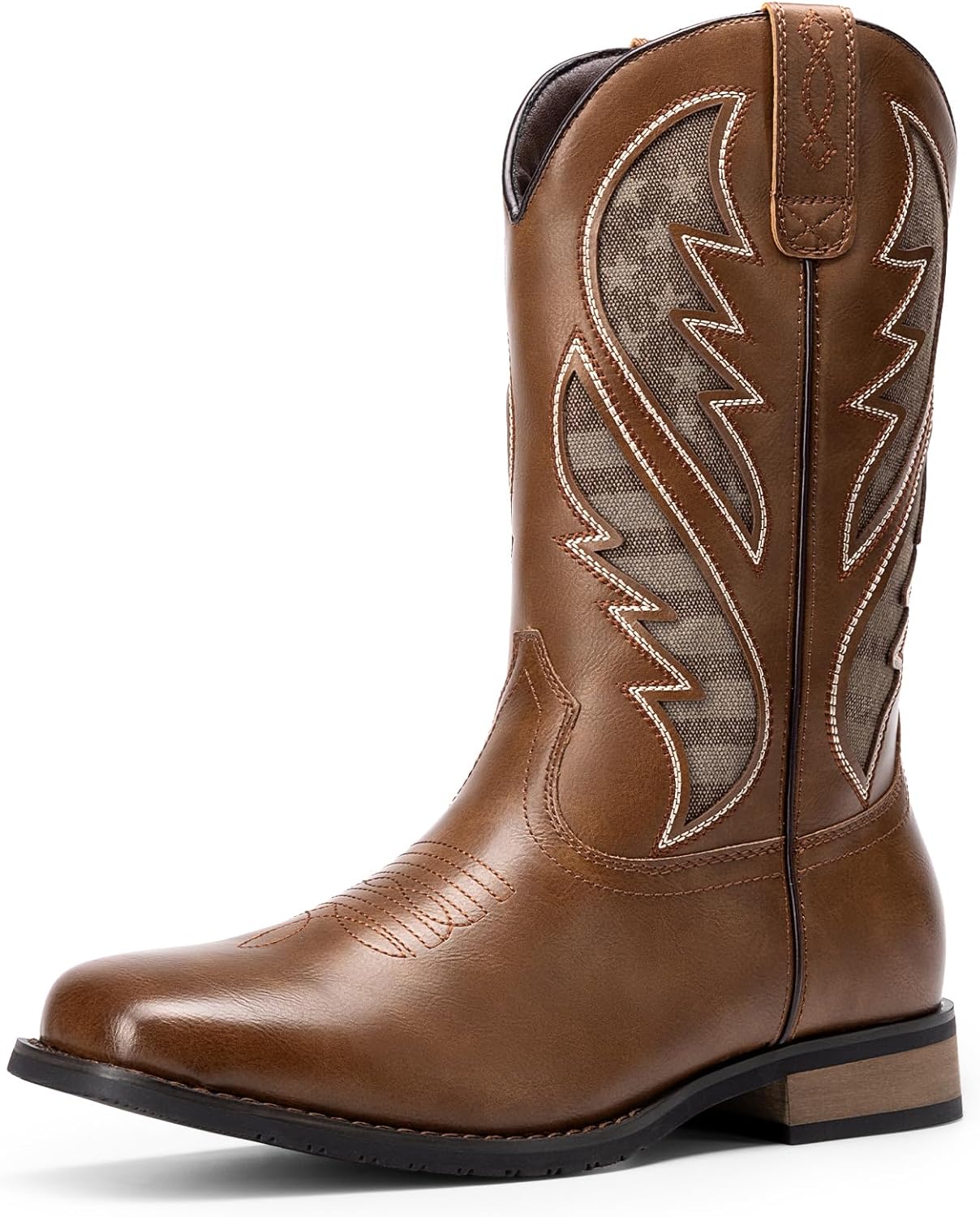 Мужские прочные ковбойские классические ботинки Bruno Marc с вышивкой, удобные короткие модные вестерн-ботинки, коричневый
Мужские прочные ковбойские классические ботинки Bruno Marc с вышивкой, удобные короткие модные вестерн-ботинки, коричневый