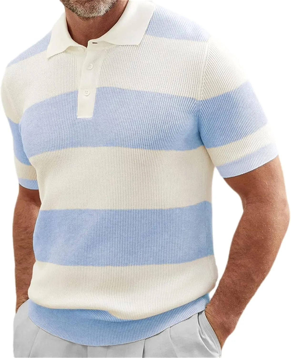 Мужской вязаный свитер с коротким рукавом crazynekos
Мужской вязаный свитер с коротким рукавом crazynekos