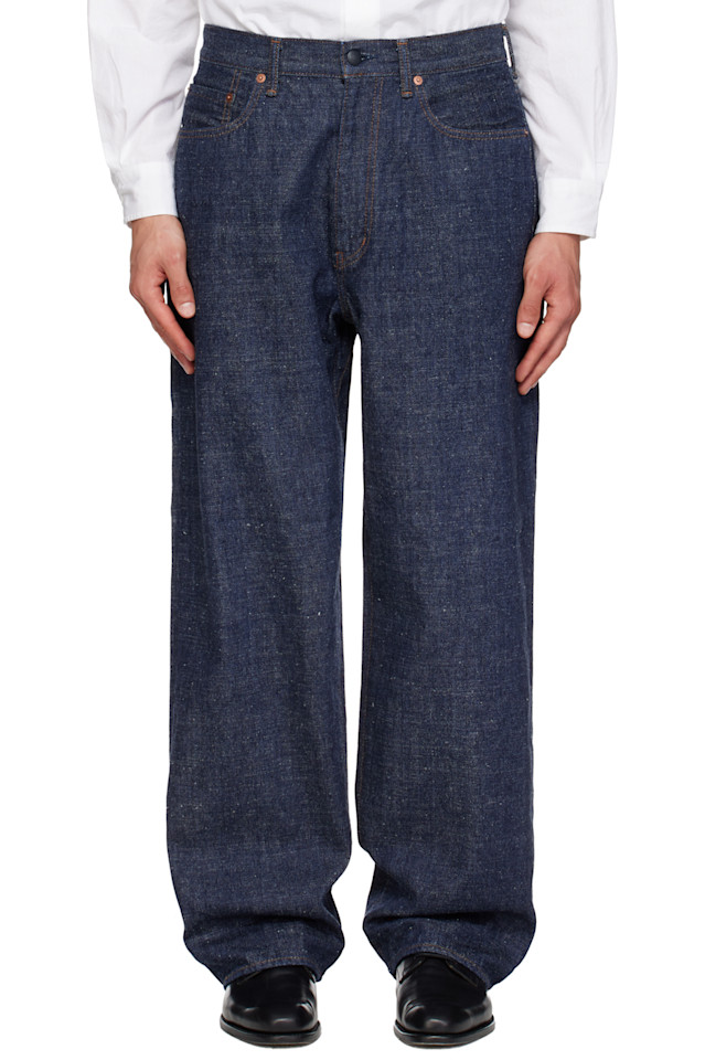 Nanamica Темно-Синие джинсы с кромкой
Nanamica Темно-Синие джинсы с кромкой