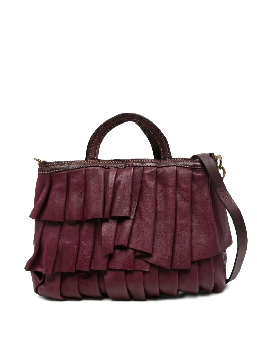 Маленькая плиссированная сумка-тоут Adele с оборками Caterina Lucchi, красный
Маленькая плиссированная сумка-тоут Adele с оборками Caterina Lucchi, красный