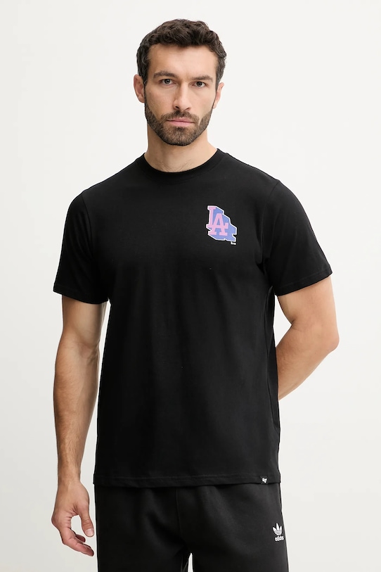 Футболка хлопковая MLB Los Angeles Dodgers 47 Brand, черный 
Футболка хлопковая MLB Los Angeles Dodgers 47 Brand, черный