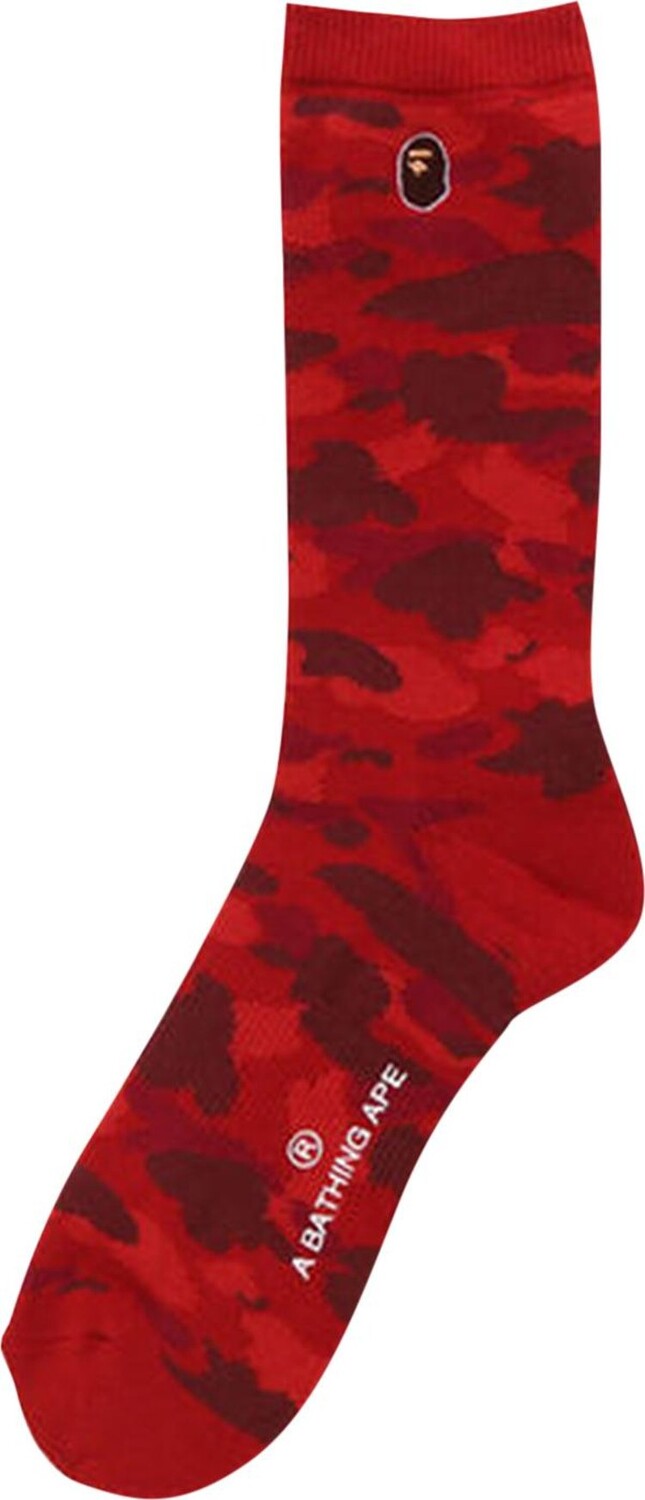 Носки BAPE Color Camo Ape Head One Point 'Red', красный
Носки BAPE Color Camo Ape Head One Point 'Red', красный