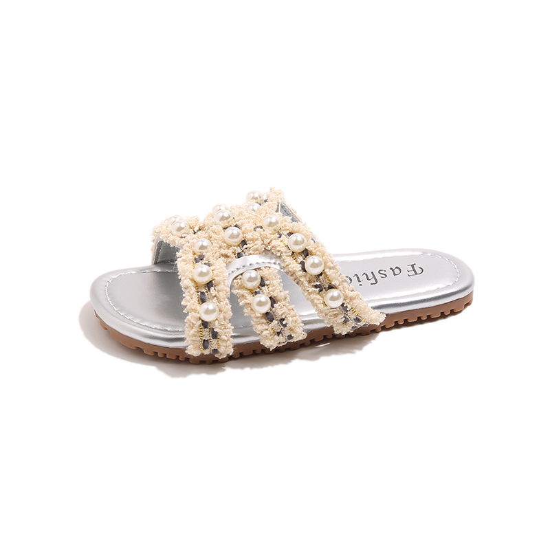 Детские шлепанцы для детей от 3 до 7 лет TONYBEAR, серебряный 
Детские шлепанцы для детей от 3 до 7 лет TONYBEAR, серебряный