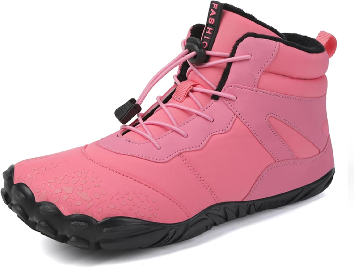 Кроссовки Tongzone с широкой носочной частью для мужчин и женщин, с меховой подкладкой, подошва с нулевым перепадом, высокие, для ходьбы, зимние, розовый
Кроссовки Tongzone с широкой носочной частью для мужчин и женщин, с меховой подкладкой, подошва с нулевым перепадом, высокие, для ходьбы, зимние, розовый