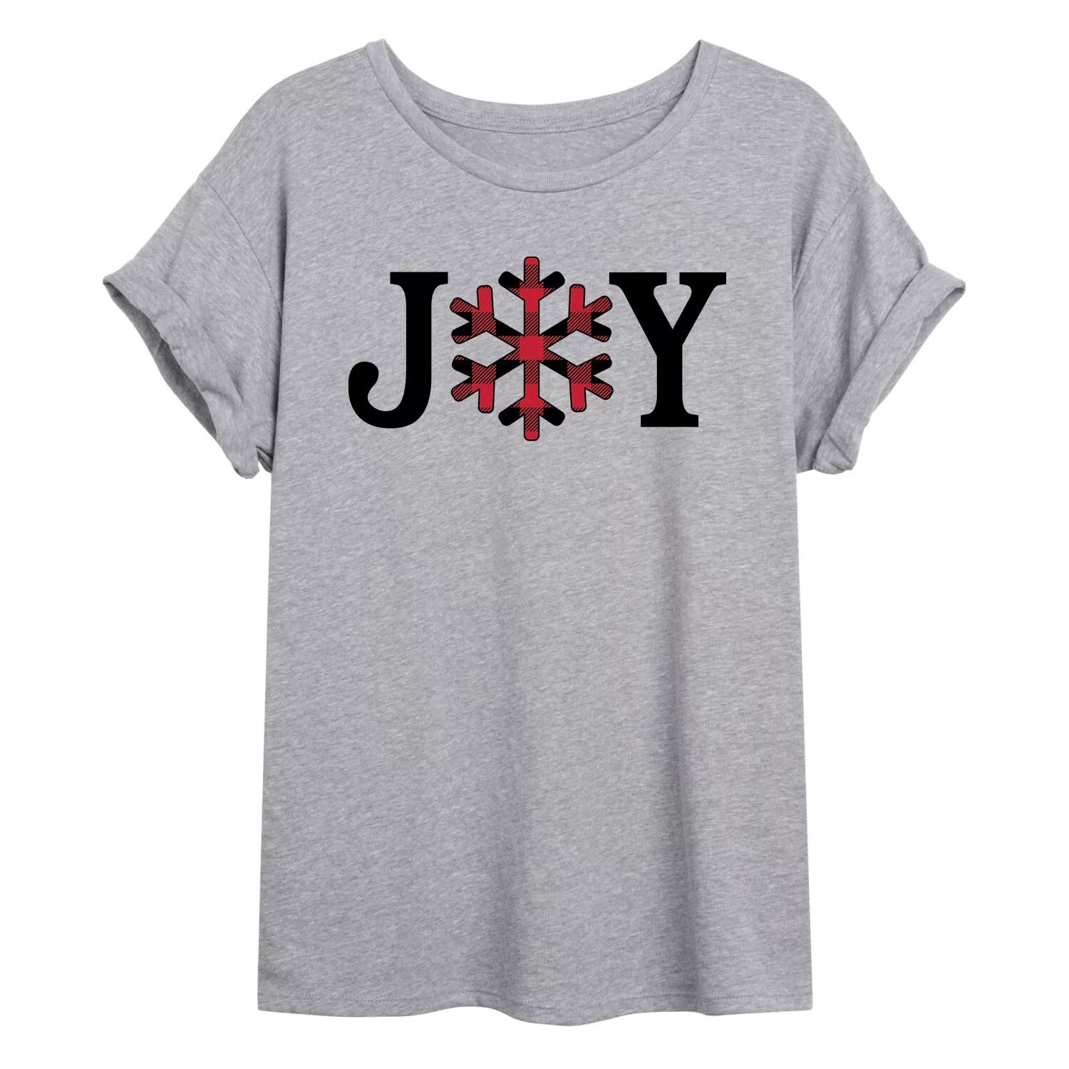 Детская клетчатая футболка большого размера Joy Snowflake с рисунком Licensed Character
Детская клетчатая футболка большого размера Joy Snowflake с рисунком Licensed Character