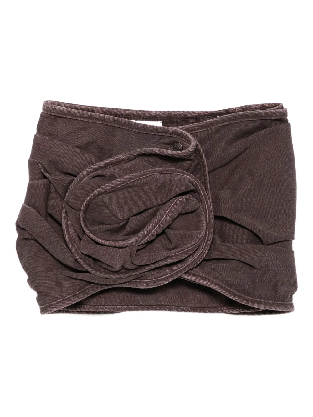 Мини-юбка с драпировкой в форме розы Magda Butrym, коричневый
Мини-юбка с драпировкой в форме розы Magda Butrym, коричневый