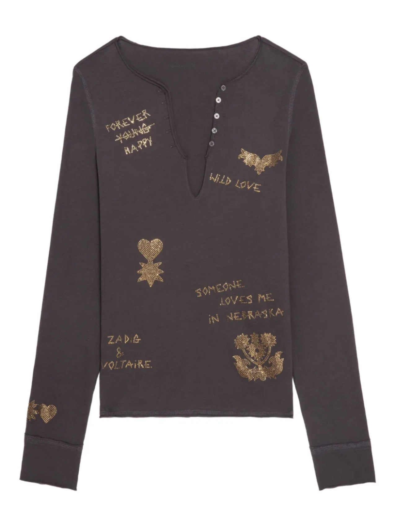 Футболка с длинным рукавом Zadig&Voltaire, коричневый
Футболка с длинным рукавом Zadig&Voltaire, коричневый