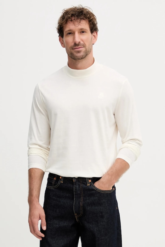 Хлопковый лонгслив Karl Lagerfeld, бежевый
Хлопковый лонгслив Karl Lagerfeld, бежевый