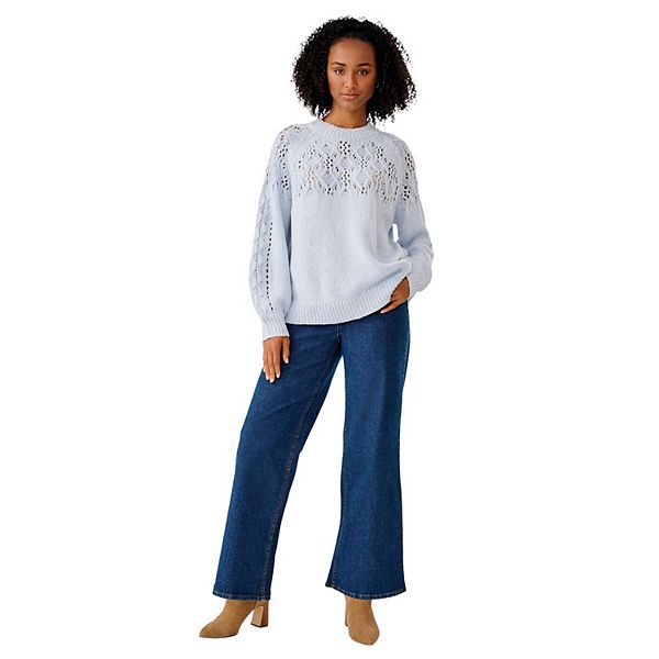 Свитер с ажурным кокеткой Plus size Ellos, Blue Smoke Marled
Свитер с ажурным кокеткой Plus size Ellos, Blue Smoke Marled