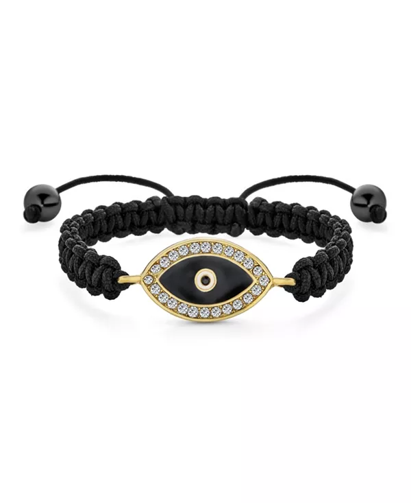 Черный плетеный шнур с украшением в виде боло-кристалла, регулируемый, позолоченный, защита от сглаза и удачи Bling Jewelry, black
Черный плетеный шнур с украшением в виде боло-кристалла, регулируемый, позолоченный, защита от сглаза и удачи Bling Jewelry, black