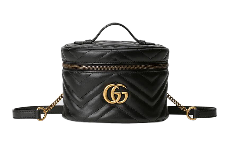 ГУЧЧИ GG Marmont Стеганая кожаная косметичка Сумка Рюкзак мини Женская Черная
ГУЧЧИ GG Marmont Стеганая кожаная косметичка Сумка Рюкзак мини Женская Черная