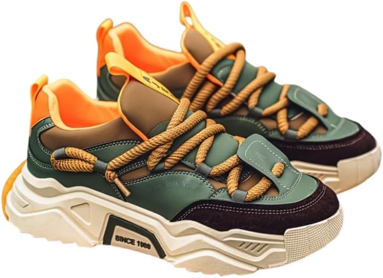 Мужские повседневные спортивные кроссовки, низкие на шнуровке, с мягкой тканевой стелькой, обувь для улицы Hoalox, зеленый
Мужские повседневные спортивные кроссовки, низкие на шнуровке, с мягкой тканевой стелькой, обувь для улицы Hoalox, зеленый