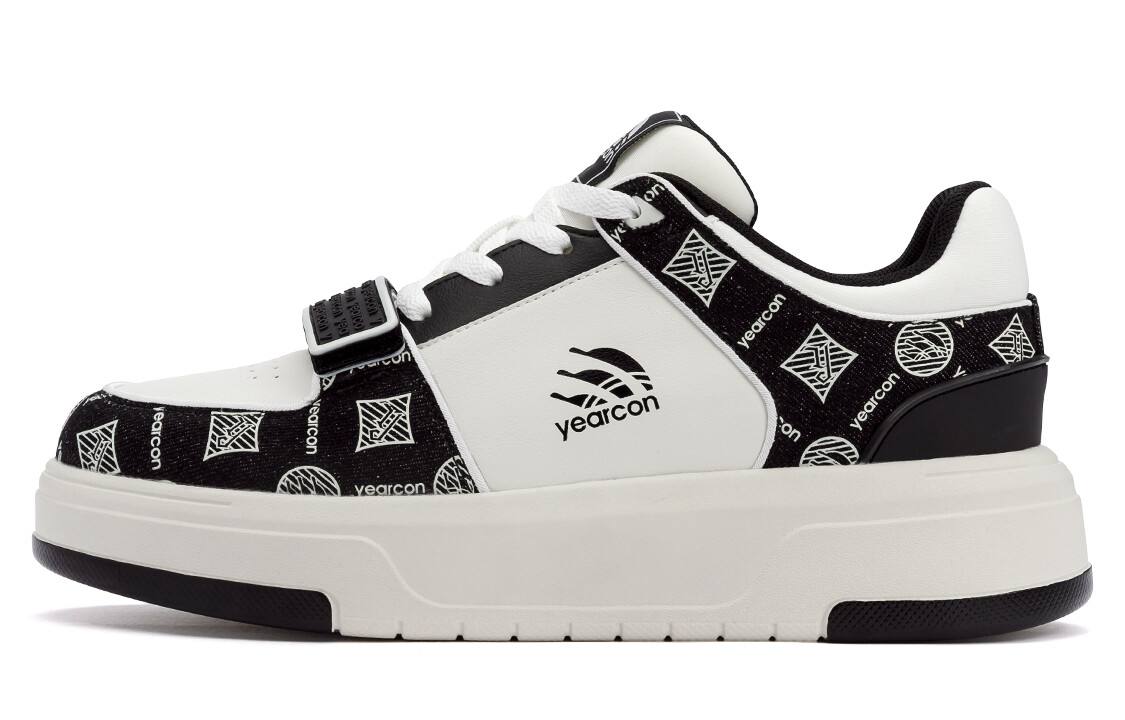 Кеды мужские, обувь для скейтбординга низкая Yearcon, белый/черный 
Кеды мужские, обувь для скейтбординга низкая Yearcon, белый/черный