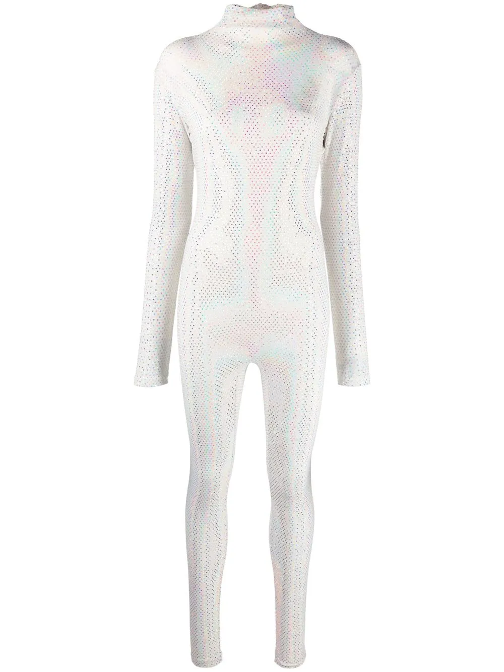Комбинезон с длинными рукавами и блестками Atu Body Couture, белый
Комбинезон с длинными рукавами и блестками Atu Body Couture, белый