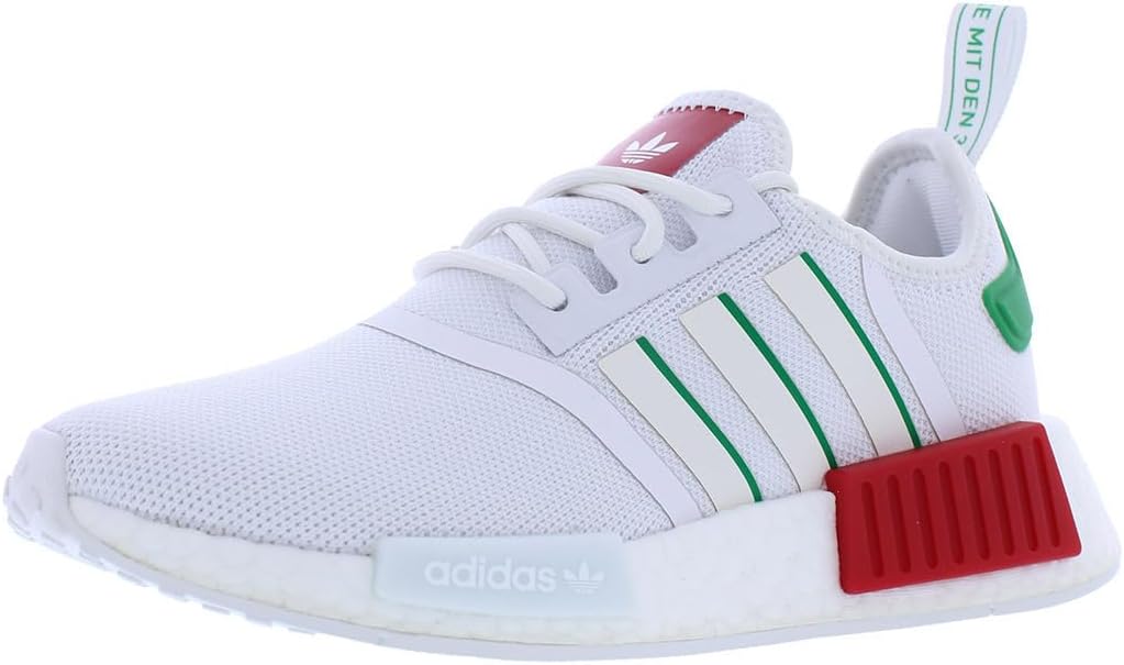 Кроссовки adidas Originals NMDr1 для детей и унисекс, белый/слоновая кость/зеленый
Кроссовки adidas Originals NMDr1 для детей и унисекс, белый/слоновая кость/зеленый