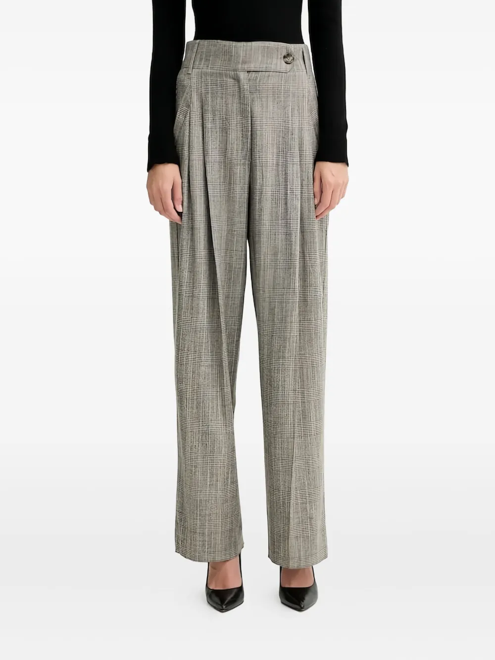 Брюки в клетку со складками Marella, серый
Брюки в клетку со складками Marella, серый