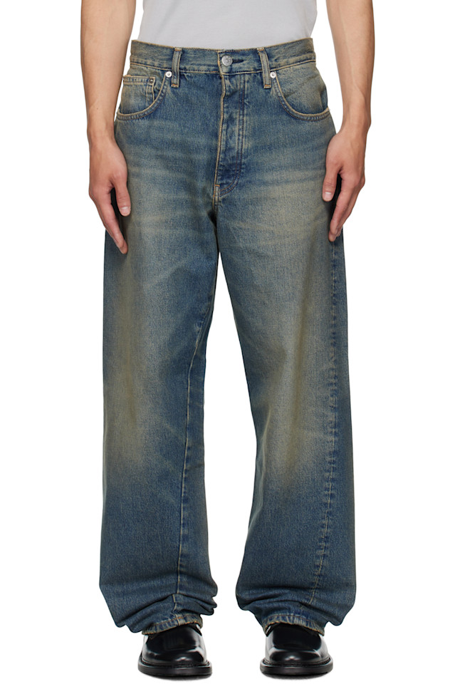 Широкие джинсы с закрученным подолом Sunflower, синий
Широкие джинсы с закрученным подолом Sunflower, синий