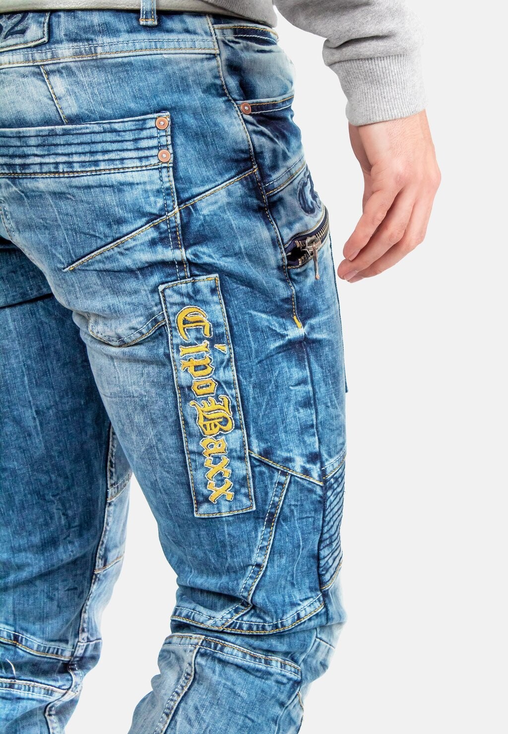 Джинсы узкого кроя Cipo & Baxx, синий 
Джинсы узкого кроя Cipo & Baxx, синий