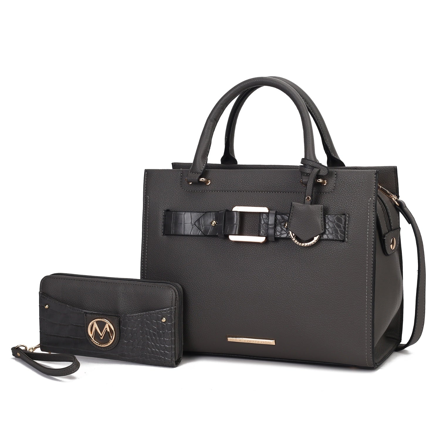 Женская сумка-шоппер Virginia из веганской кожи с кошельком от Mia K MKF Collection By Mia K., Charcoal
Женская сумка-шоппер Virginia из веганской кожи с кошельком от Mia K MKF Collection By Mia K., Charcoal