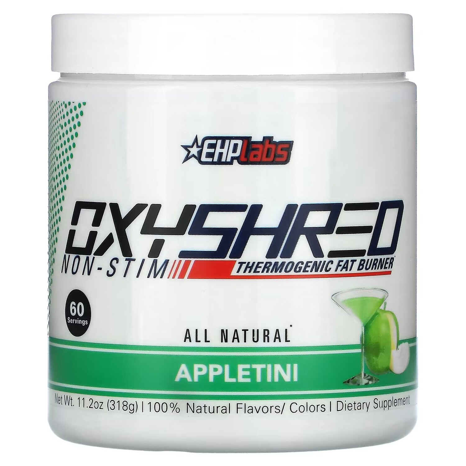 OxyShred Non-Stim, Термогенный сжигатель жира, яблоко, 11,2 унции (318 г) Ehplabs
OxyShred Non-Stim, Термогенный сжигатель жира, яблоко, 11,2 унции (318 г) Ehplabs