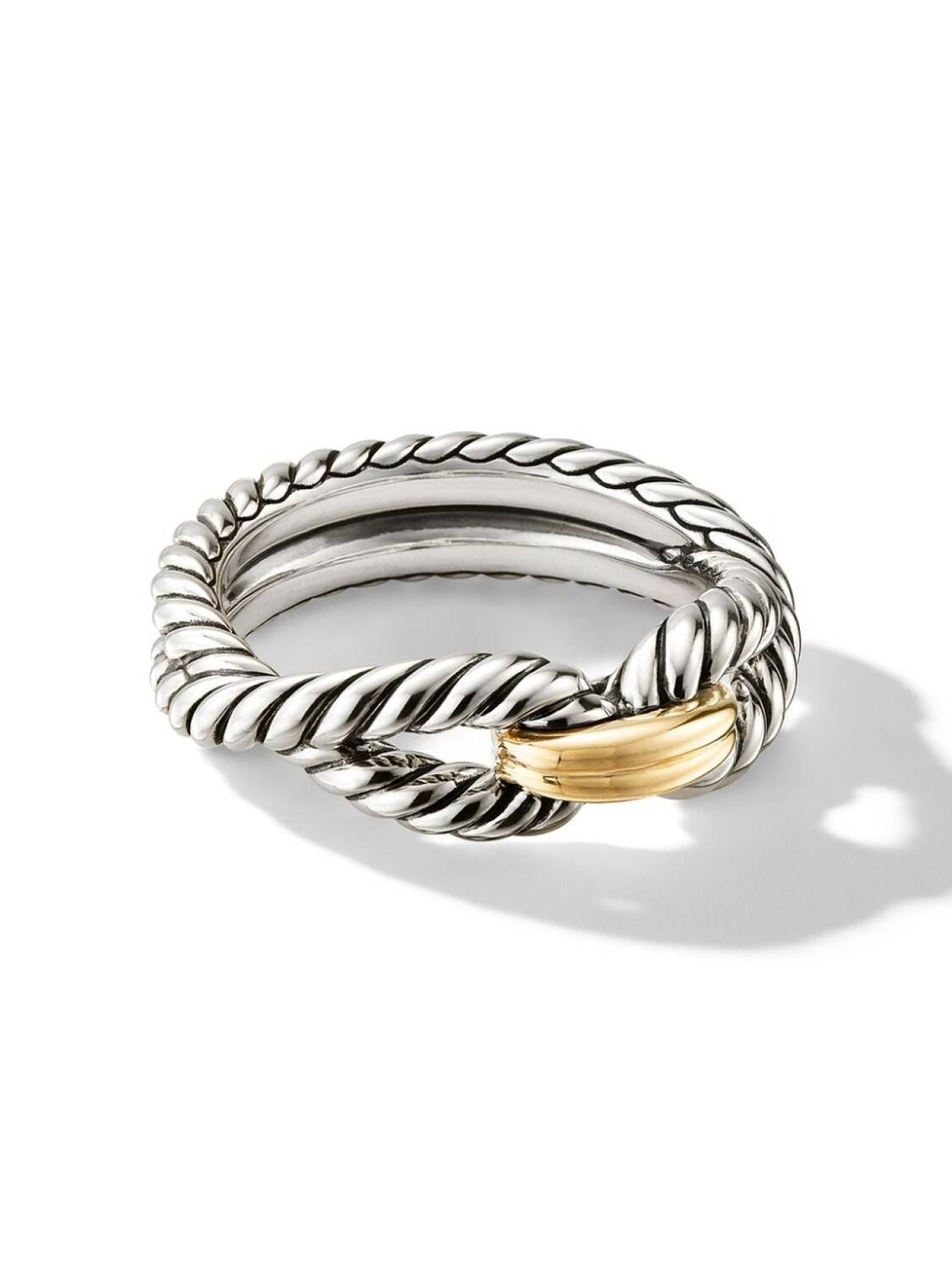 Кольцо Cable Loop из желтого золота и серебра David Yurman, серебряный
Кольцо Cable Loop из желтого золота и серебра David Yurman, серебряный