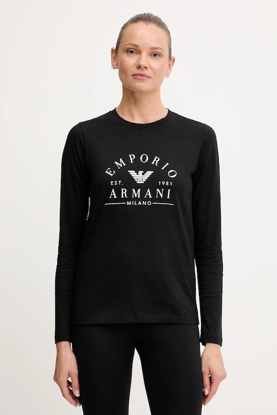 Хлопковый лонгслив Emporio Armani Underwear, черный
Хлопковый лонгслив Emporio Armani Underwear, черный