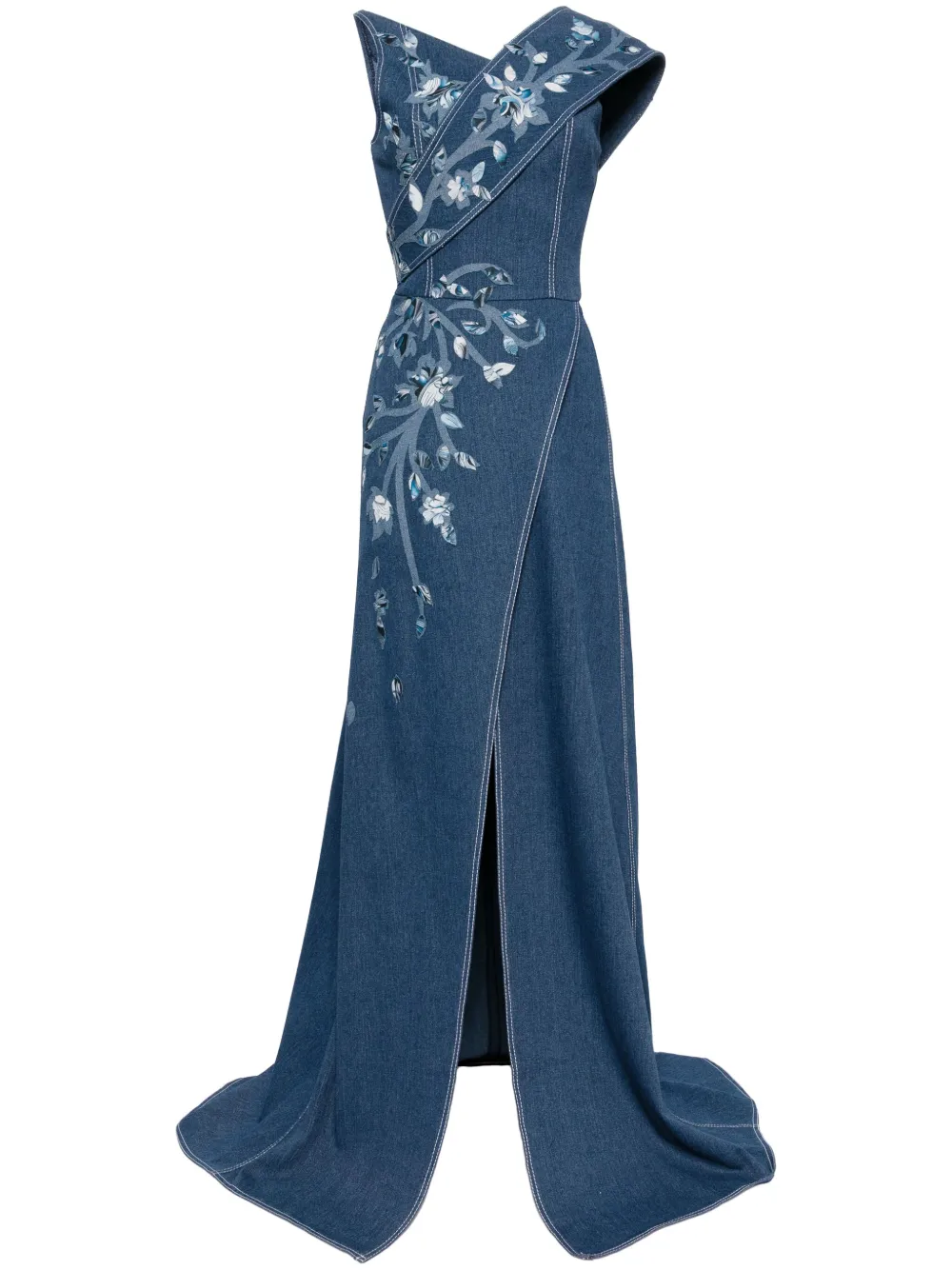 Платье макси с цветочным принтом Saiid Kobeisy, синий
Платье макси с цветочным принтом Saiid Kobeisy, синий