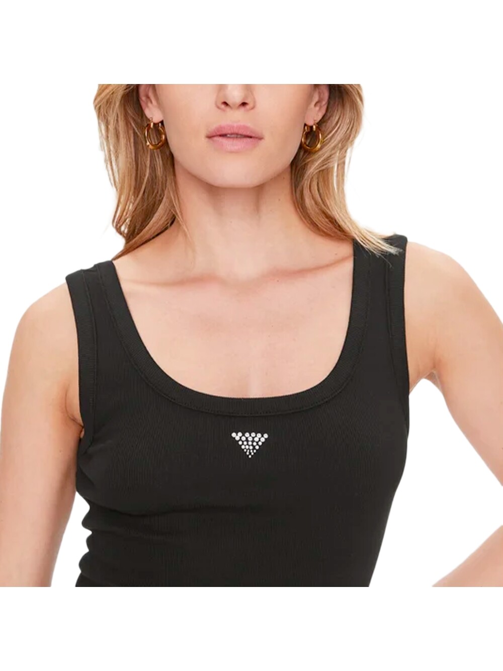 Топ со стразами Guess, черный
Топ со стразами Guess, черный