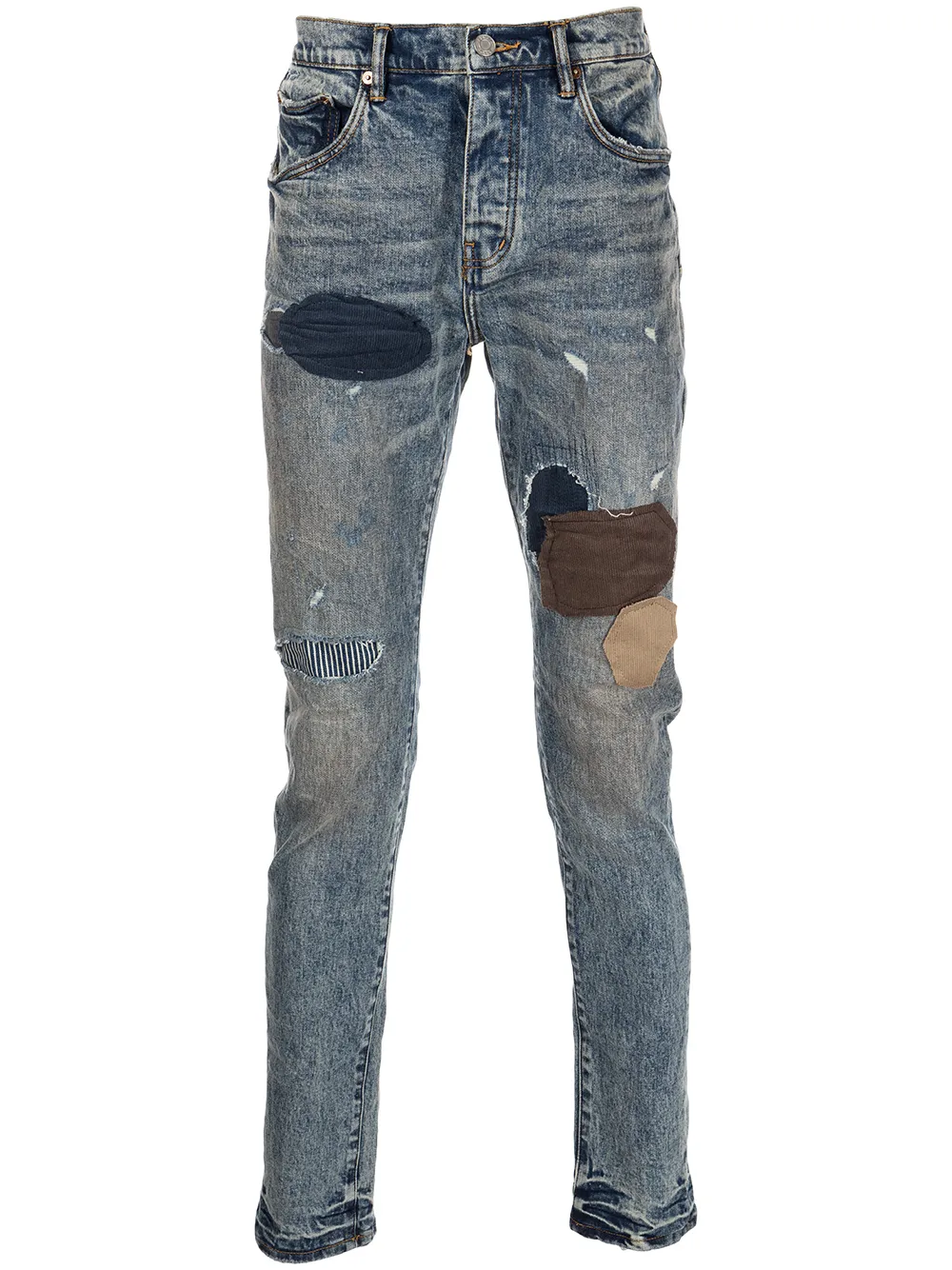 Узкие джинсы в технике пэчворк Purple Brand, синий
Узкие джинсы в технике пэчворк Purple Brand, синий