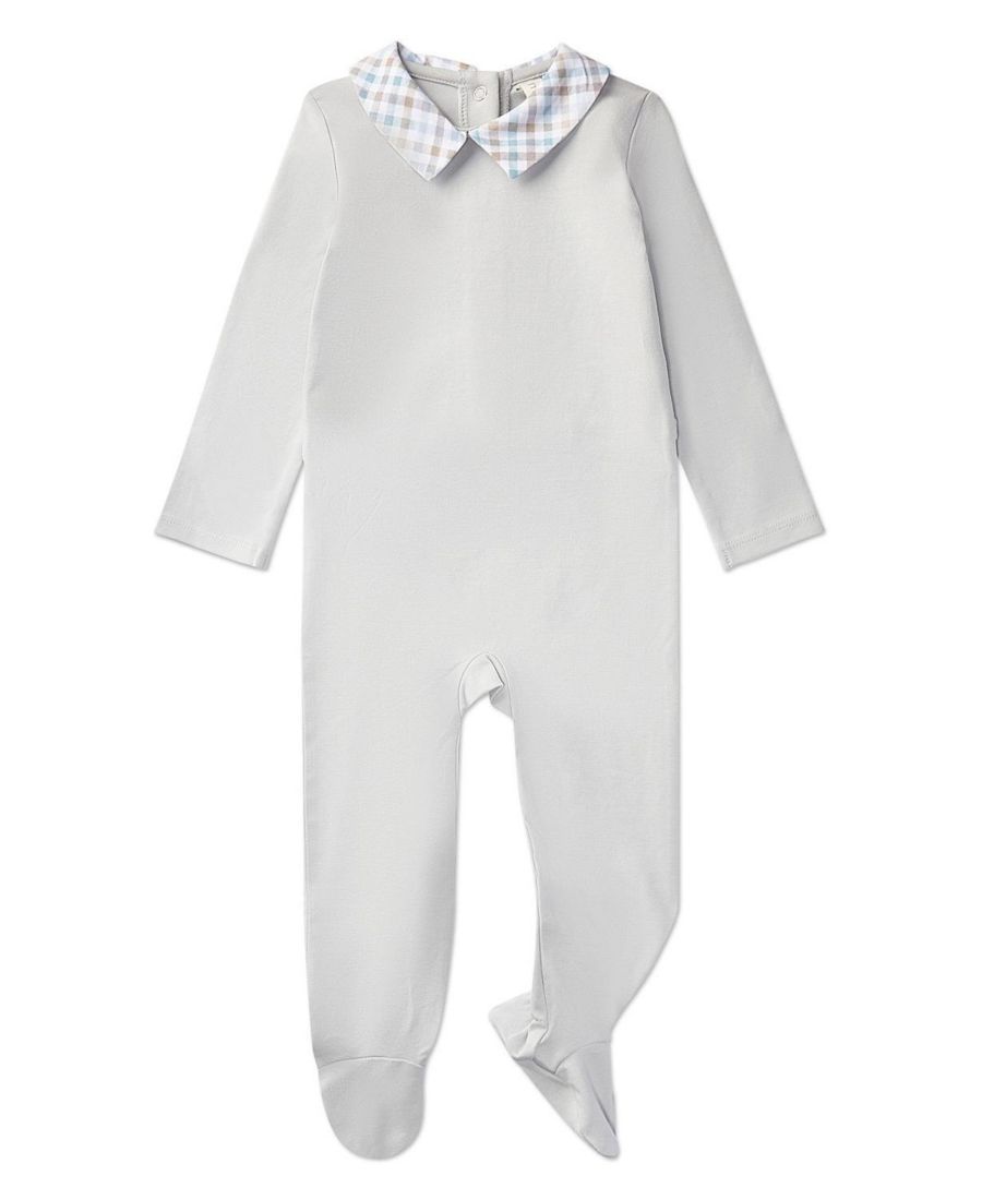 Детский комбинезон для мальчиков в клетку с воротником-стойкой MeMoi, Pearl blue
Детский комбинезон для мальчиков в клетку с воротником-стойкой MeMoi, Pearl blue