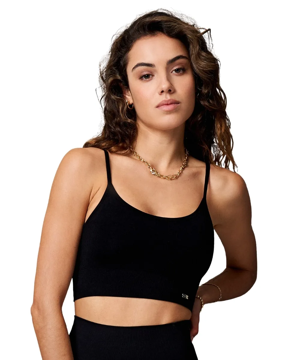 Женский спортивный топ из переработанного трикотажа Believe Athletics, черный
Женский спортивный топ из переработанного трикотажа Believe Athletics, черный