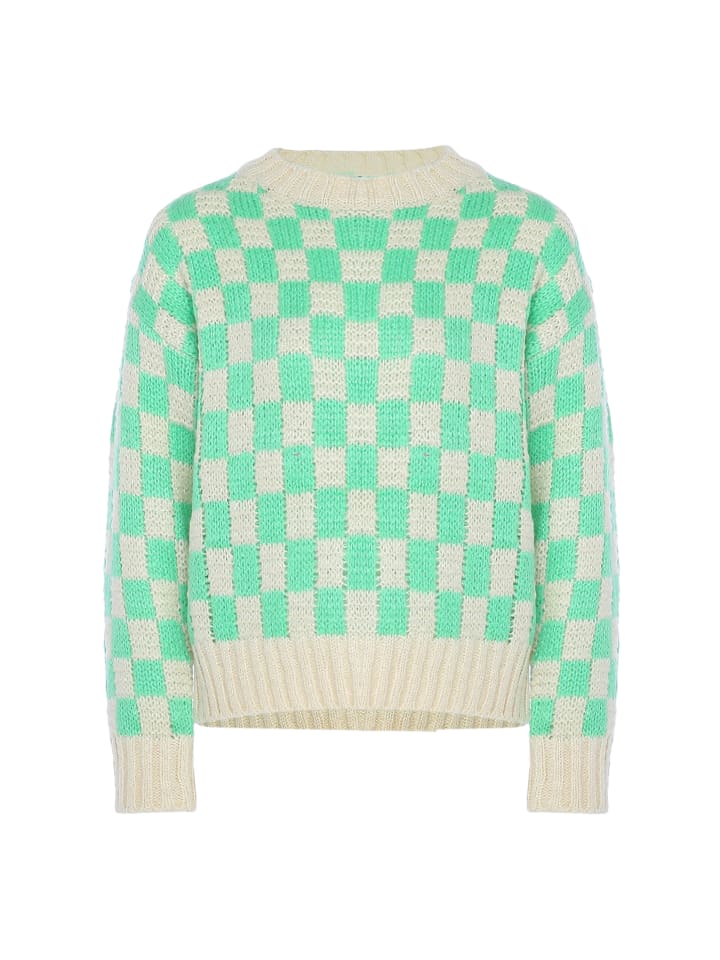 Женский свитер в мятно-белую клетку myMo
Женский свитер в мятно-белую клетку myMo