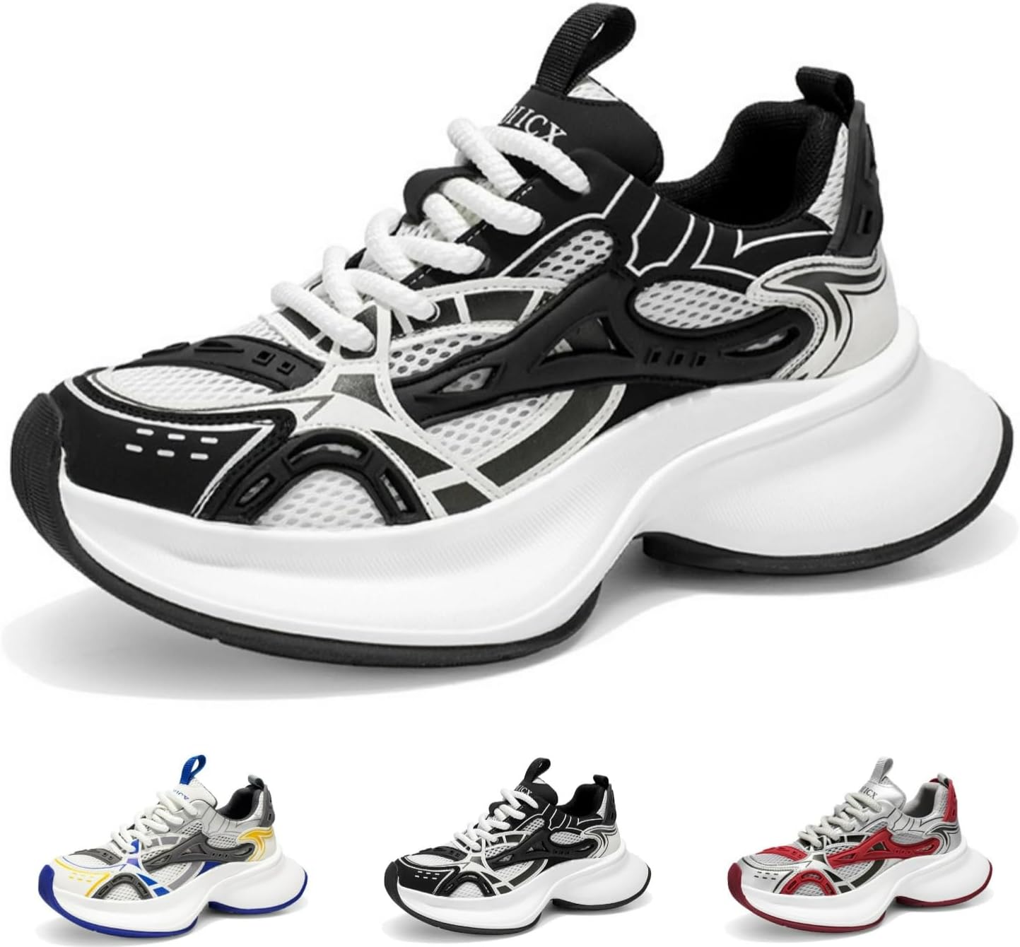 Мужские ретро кроссовки с массивной подошвой, легкие и дышащие, классические беговые спортивные, повседневные удобные обувь для ходьбы Macefil, белый
Мужские ретро кроссовки с массивной подошвой, легкие и дышащие, классические беговые спортивные, повседневные удобные обувь для ходьбы Macefil, белый