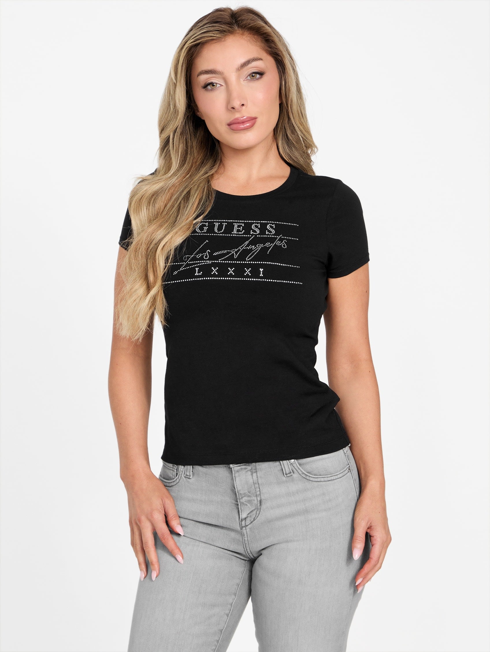 Футболка Eco Viktoria с камнями Guess Factory, черный
Футболка Eco Viktoria с камнями Guess Factory, черный