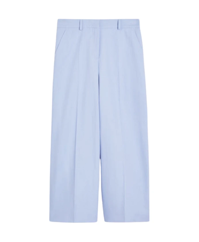 Хлопковые и льняные брюки Zircone до щиколотки Max Mara, синий
Хлопковые и льняные брюки Zircone до щиколотки Max Mara, синий