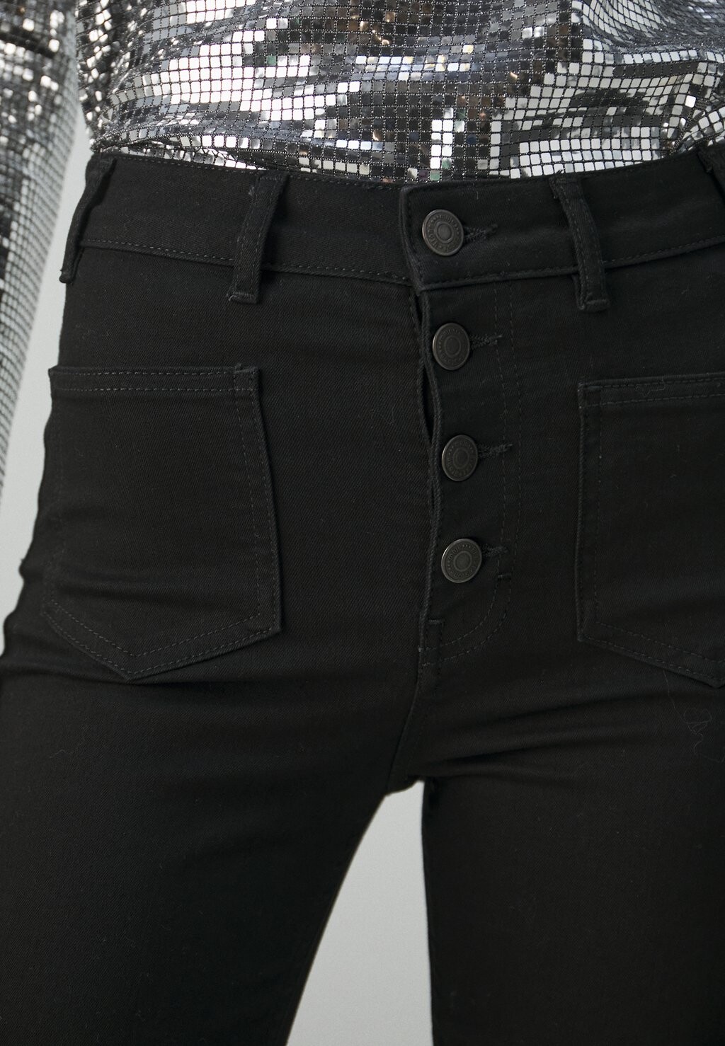 Прямые джинсы maje, черный
Прямые джинсы maje, черный