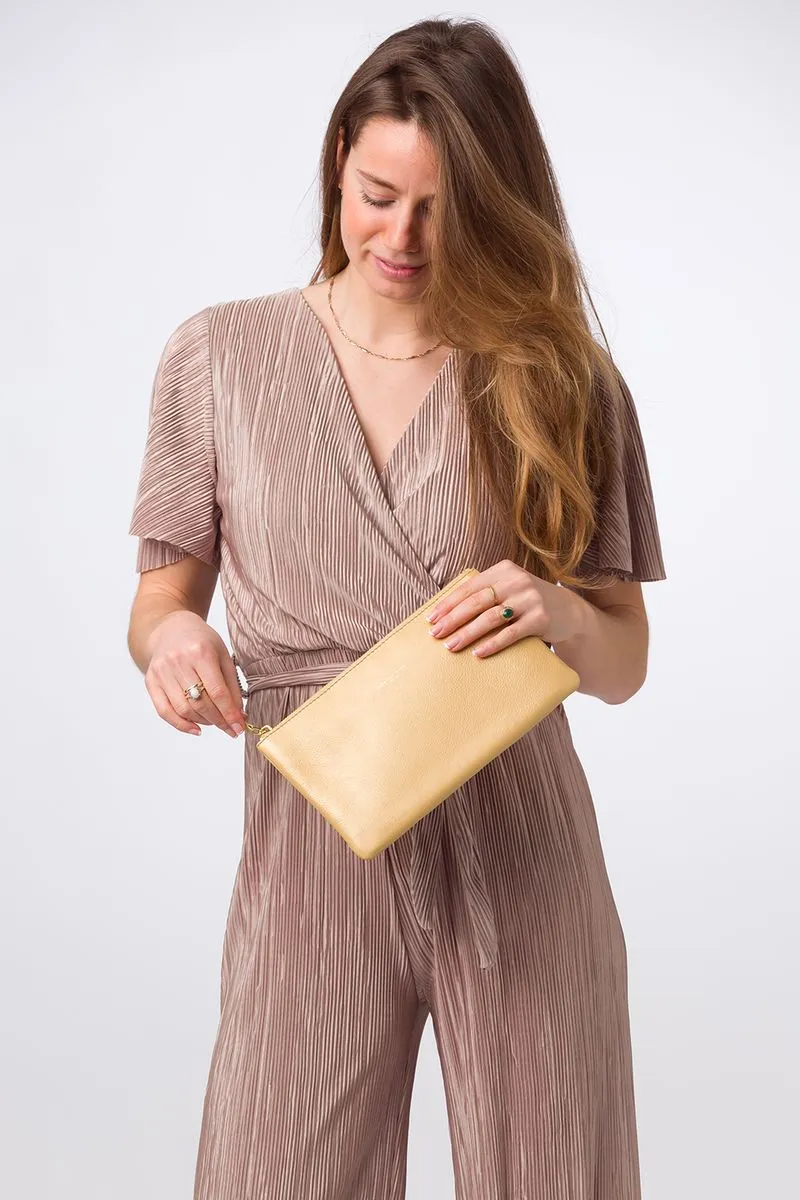 Клатч из кожи наппа 'Wilmslow' Pure Luxuries London, металлик 
Клатч из кожи наппа 'Wilmslow' Pure Luxuries London, металлик