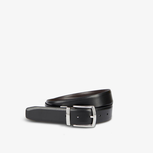 Двусторонний кожаный ремень с гравировкой логотипа Dents, коричневый
Двусторонний кожаный ремень с гравировкой логотипа Dents, коричневый