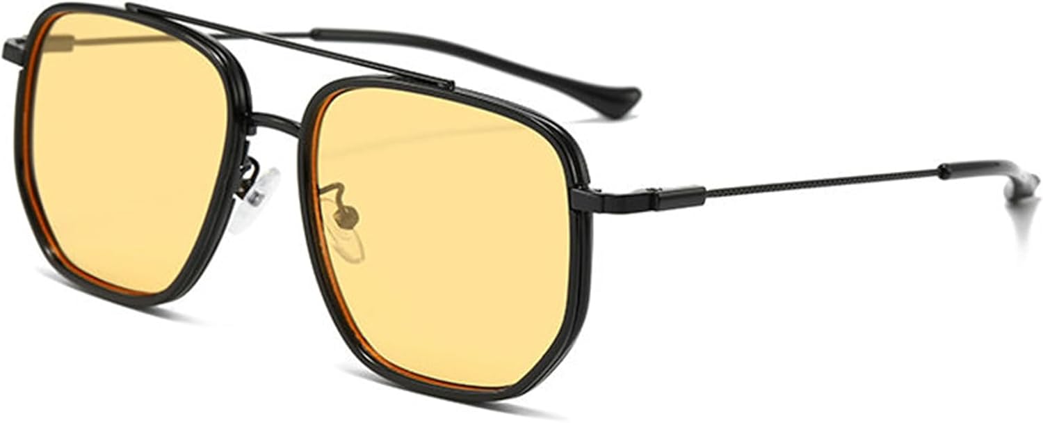 Солнцезащитные очки Willochra Double Bridges Square для женщин с градиентным покрытием, модные очки-пилот в оправе для мужчин, ретро-панк, оранжевые солнцезащитные очки F27, Yellow
Солнцезащитные очки Willochra Double Bridges Square для женщин с градиентным покрытием, модные очки-пилот в оправе для мужчин, ретро-панк, оранжевые солнцезащитные очки F27, Yellow