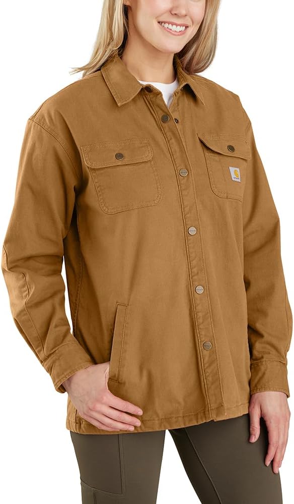 Carhartt Women's 106024 Женская куртка Rugged Flex Loose Fit Canvas Fleece-Lined, Carhartt Brown
Carhartt Women's 106024 Женская куртка Rugged Flex Loose Fit Canvas Fleece-Lined, Carhartt Brown