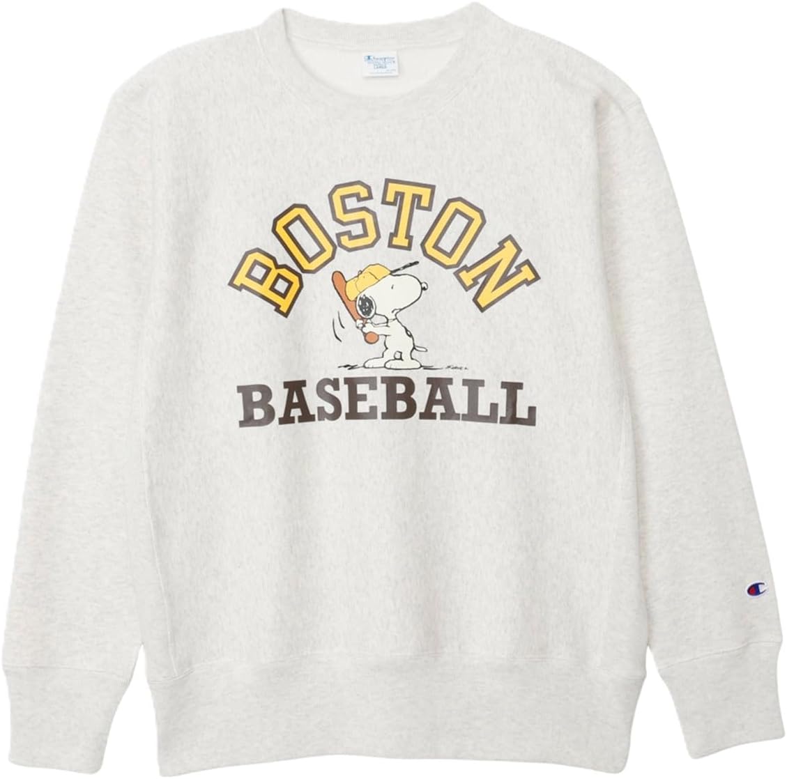 Мужская толстовка Champion с длинным рукавом, плотность ткани 11,5 унций, свободного кроя, с графическим принтом Peanuts, обратным плетением и круглым вырезом, овсяный
Мужская толстовка Champion с длинным рукавом, плотность ткани 11,5 унций, свободного кроя, с графическим принтом Peanuts, обратным плетением и круглым вырезом, овсяный