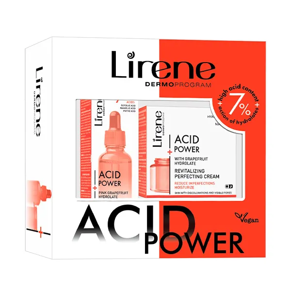 Восстанавливающий крем и отшелушивающая сыворотка Set Revitalizante Y Exfoliante Lirene, 1 UD
Восстанавливающий крем и отшелушивающая сыворотка Set Revitalizante Y Exfoliante Lirene, 1 UD