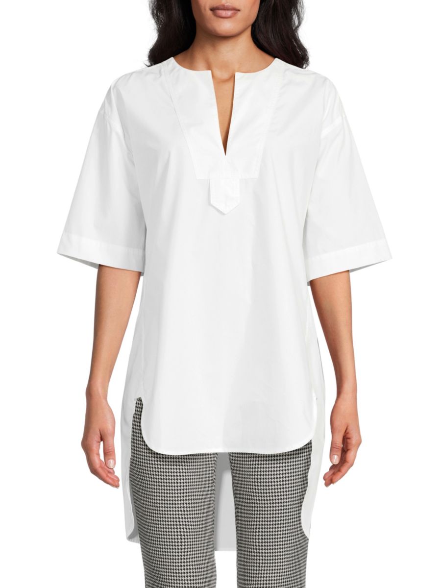 Хлопковый топ Erin High-Low A.L.C., белый
Хлопковый топ Erin High-Low A.L.C., белый