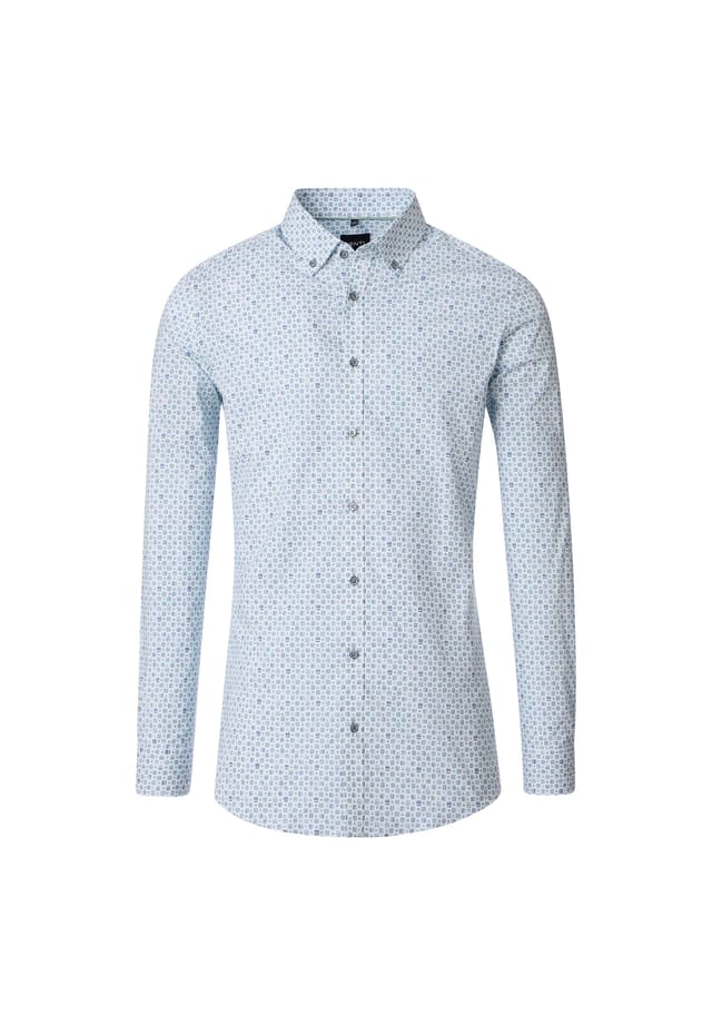 Рубашка с принтом в деловом стиле облегающая фигуру Venti, зеленый
Рубашка с принтом в деловом стиле облегающая фигуру Venti, зеленый